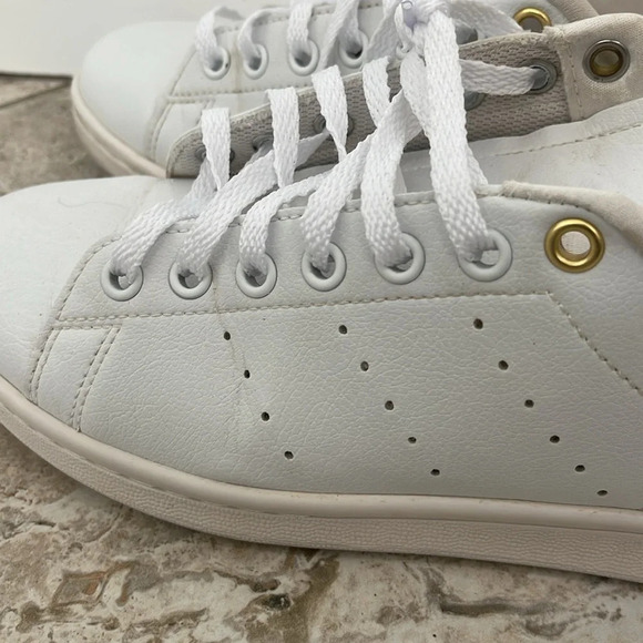 Adidas Stan Smith white plaid sneakers Studio London size 9 tennis shoes - Picture 2 of 16